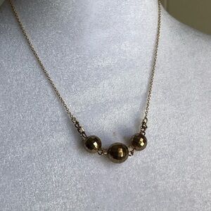 Elegant Gold Beaded Necklace